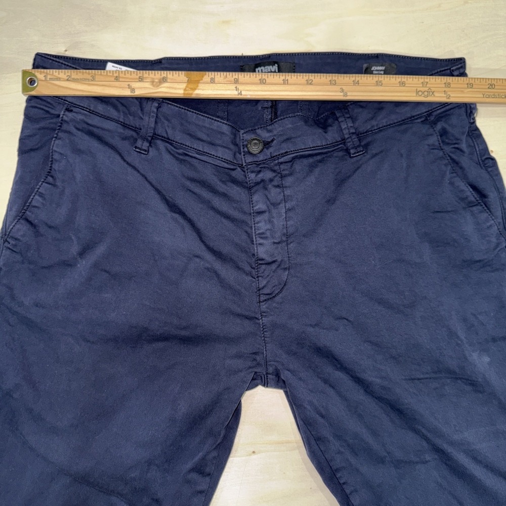 Mavi Johnny Slim Leg Chino Pants Navy Blue Men's Size 38/28 - Picture 7 of 11